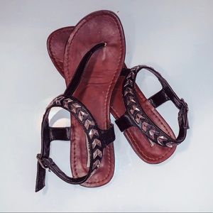 Steve Madden Black Studded Sandals